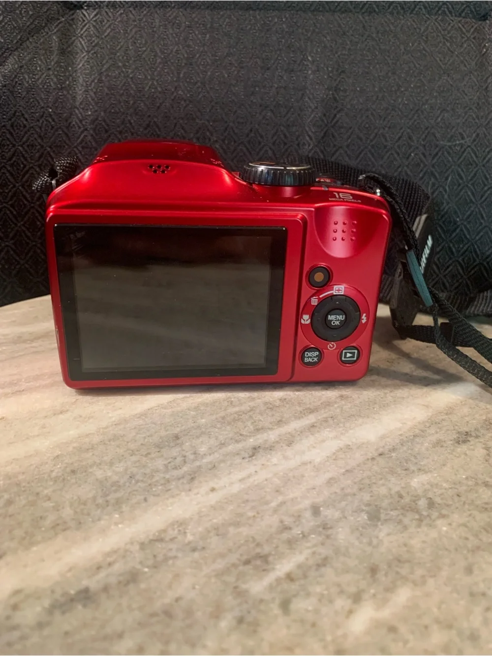 Fujifilm FinePix S4800 Red Bridge Camera with Strap